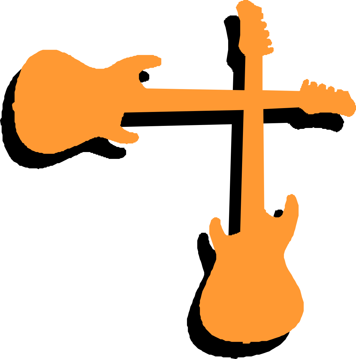 a guitar and a guitar stand clip art png transparent Guitar Clipart and Stand - Creative Borders and Corners Design