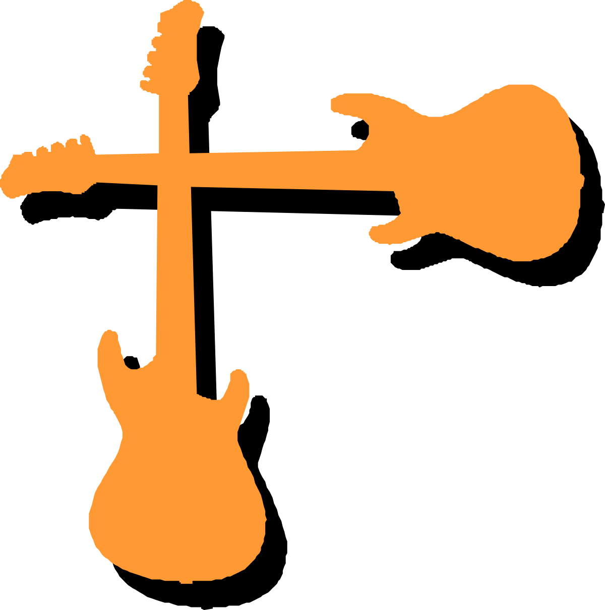 a guitar and a guitar stand clip art png transparent Guitar Clipart with Stand - Creative Borders and Corners Design