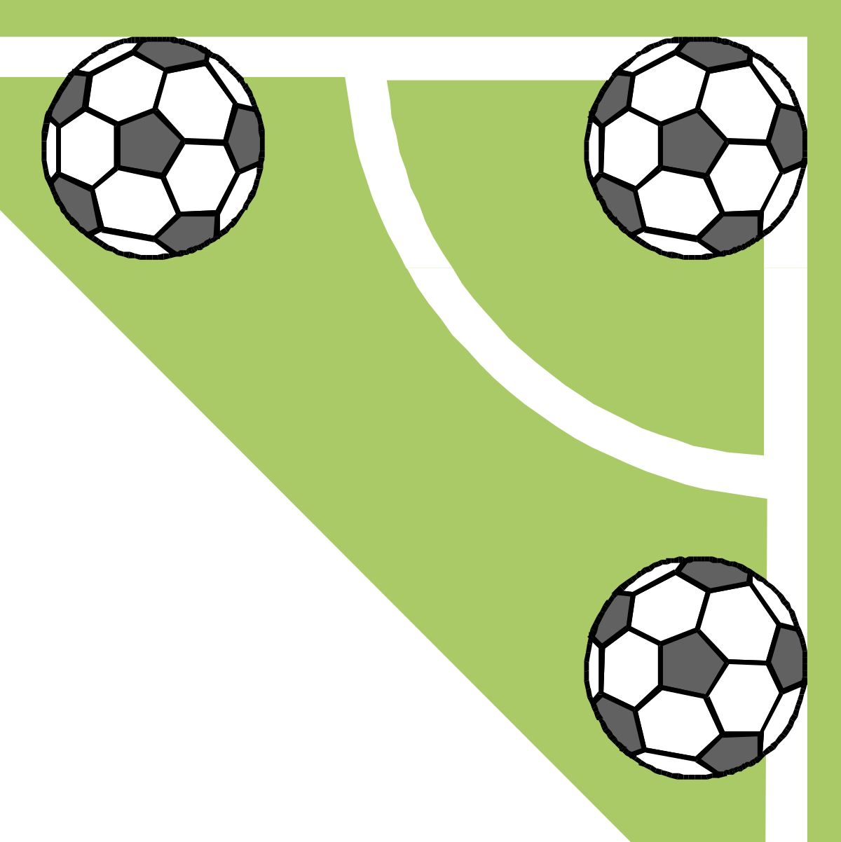 Soccer Ball Clipart - Creative Borders and Corners for Graphics