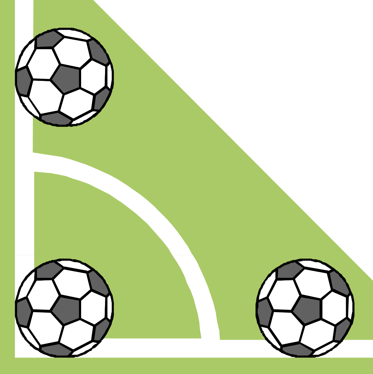 Soccer Ball Clipart: Borders and Corners for Creative Designs