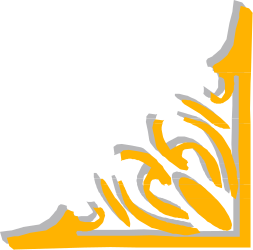 Borders and Corners Clipart: Elegant Yellow and Gray Logo Design