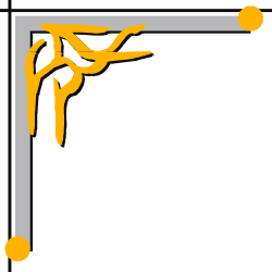 Yellow and Gray Frame with White Border Clipart - Stylish Borders and Corners