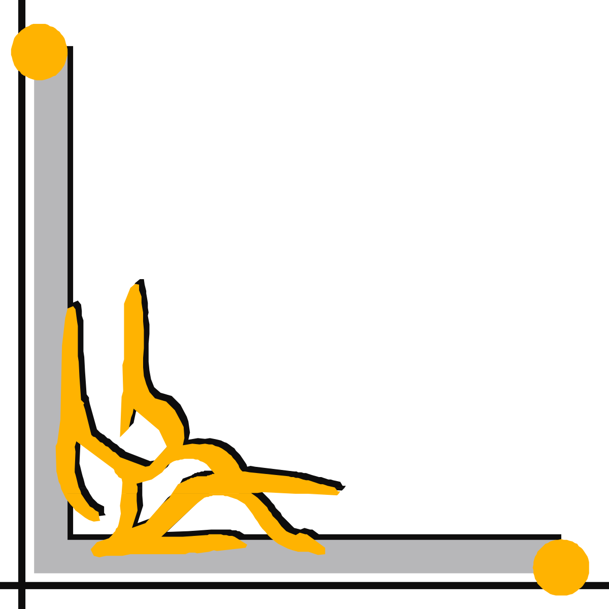 a yellow and gray logo with a man on a skateboard clip art png transparent Yellow and Gray Skateboarder Logo Clipart - Dynamic Borders and Corners