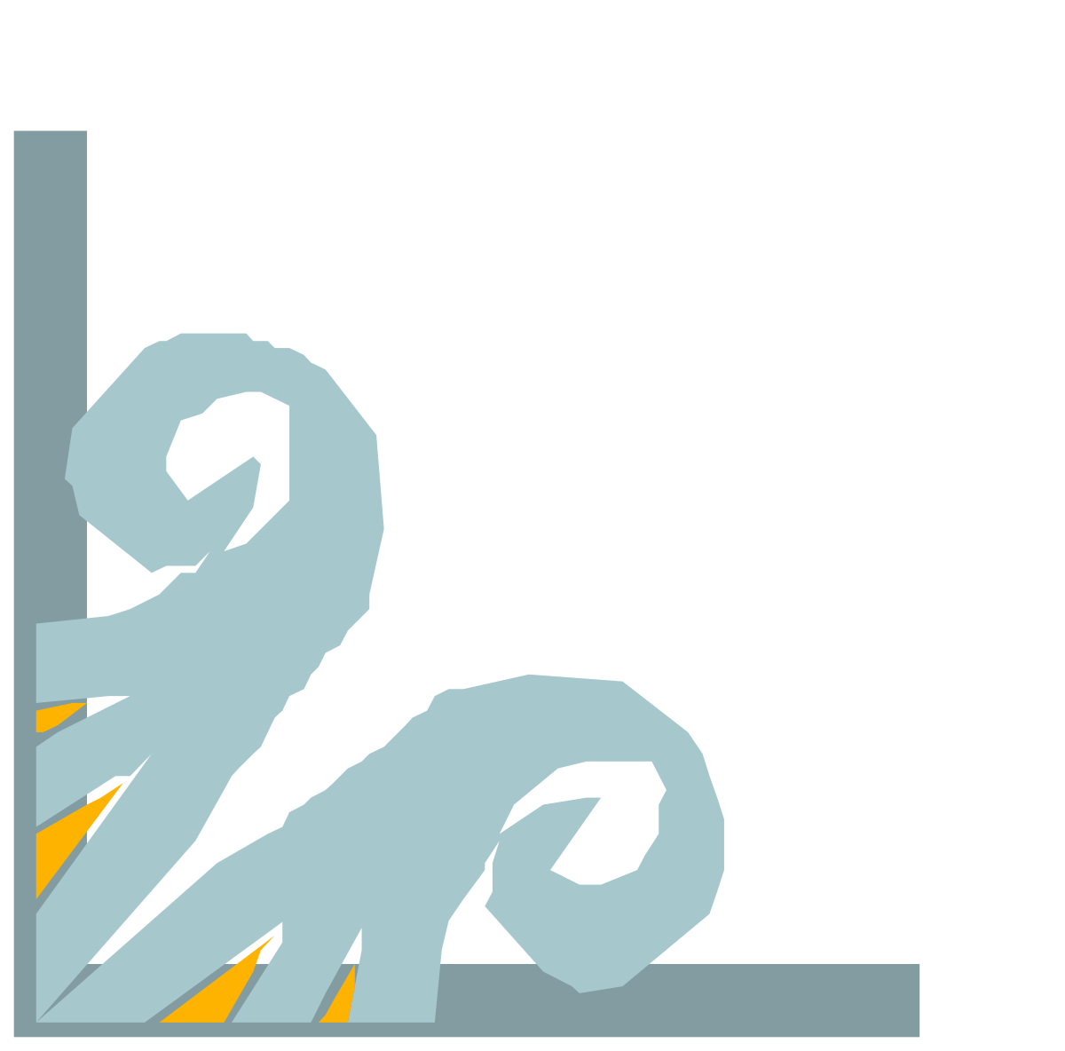 Relaxing Man in Chair Clipart - Stylish Borders and Corners