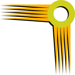 Green and Yellow Logo with Black Background - Clipart Borders and Corners