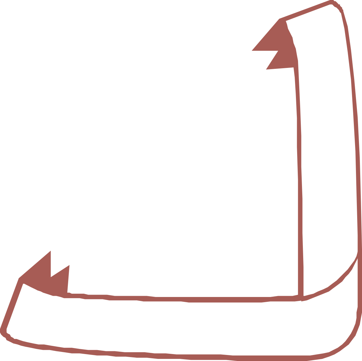 White Arrow Pointing Up to the Left - Stylish Clipart for Creative Designs