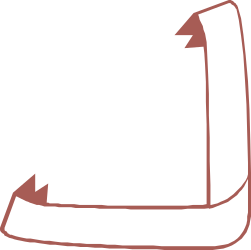 White Arrow Pointing Up to the Left - Stylish Clipart for Creative Designs