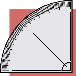 Clock Clipart with Red Background - Perfect Borders and Corners