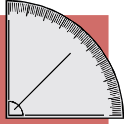 Red Background Clock Clipart - Stylish Borders and Corners