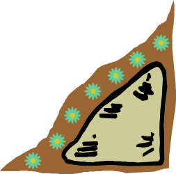 Pizza Slice with Flowers Clipart - Decorative Borders and Corners