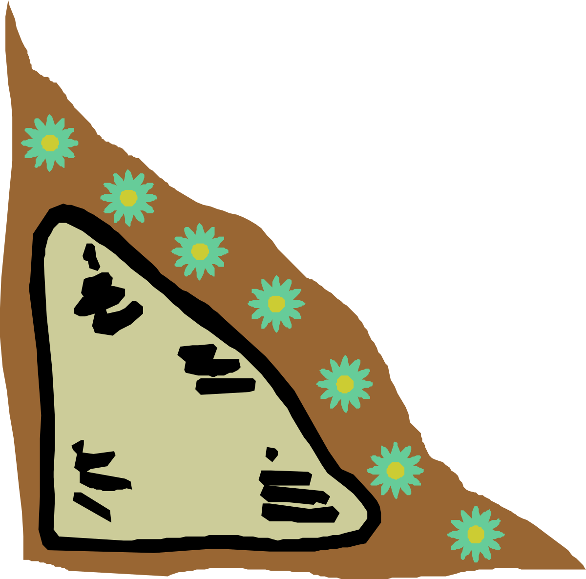 Pizza Slice with Flowers - Vibrant Clipart Design for Creative Projects