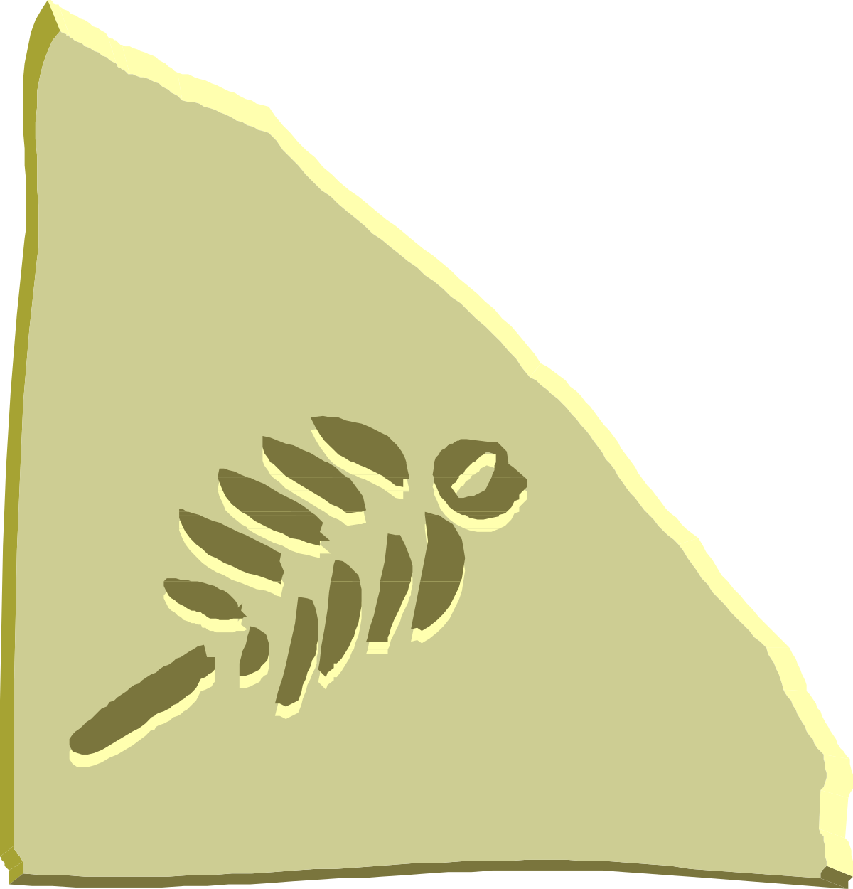 Cheese with Knife Clipart - Elegant Borders and Corners Design