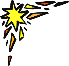 Flying Yellow Star Clipart - Stunning Borders and Corners Design