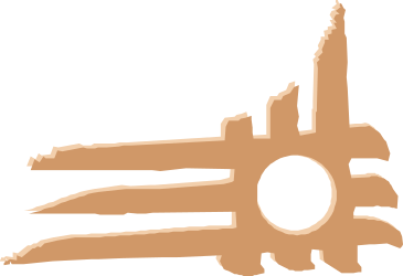 Brown and White Logo with Circular Design - Clipart Borders and Corners