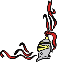 Dynamic Black and Red Fire with White Face Clipart - Borders and Corners Collection