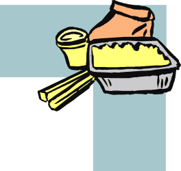 Borders and Corners Clipart: Cake with Fork and Cup SVG Design