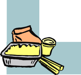 Delicious Cake Clipart with Fork and Cup - Perfect Borders & Corners