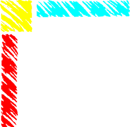Dynamic Black and White Frame with Colorful Borders - Clipart