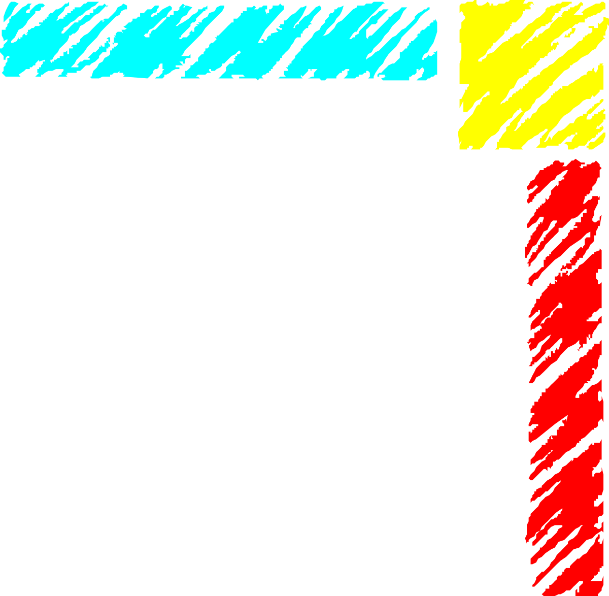 Colorful Frame with Black Background Clipart for Creative Designs