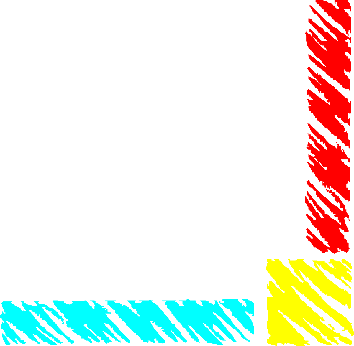 a black and white photo frame with a red, yellow, blue, and green border clip art png transparent Colorful Black and White Photo Frame Clipart with Borders and Corners