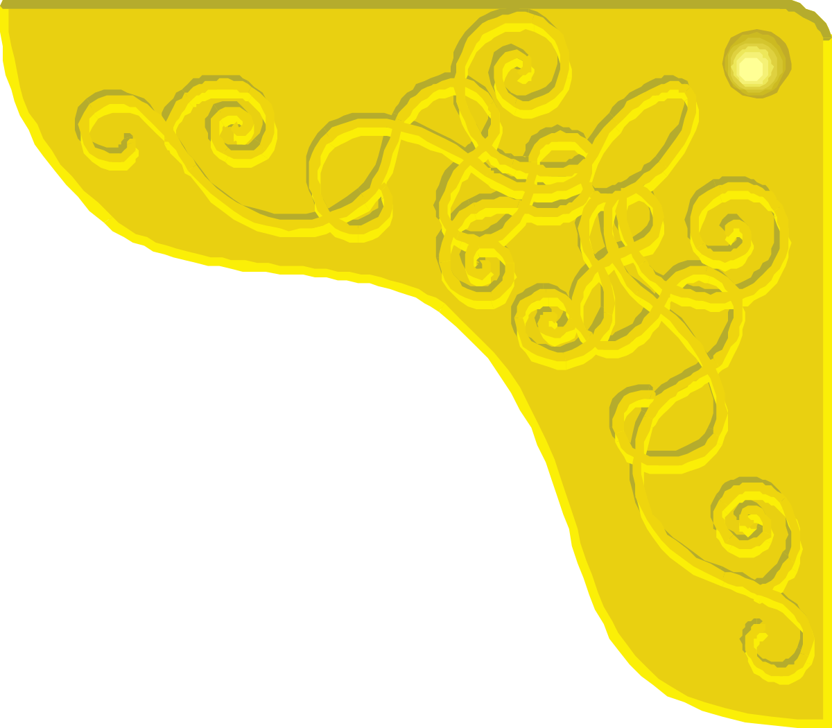 a yellow map with a black background clip art png transparent Borders and Corners - Yellow Map on Black Background Clipart
