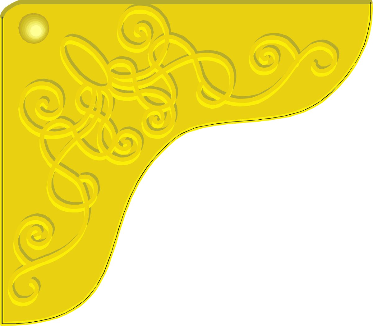 Cheese Swirl Clipart - Borders and Corners for Creative Designs