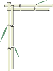 Bamboo Pole Clipart - Decorative Borders and Corners for Creative Designs