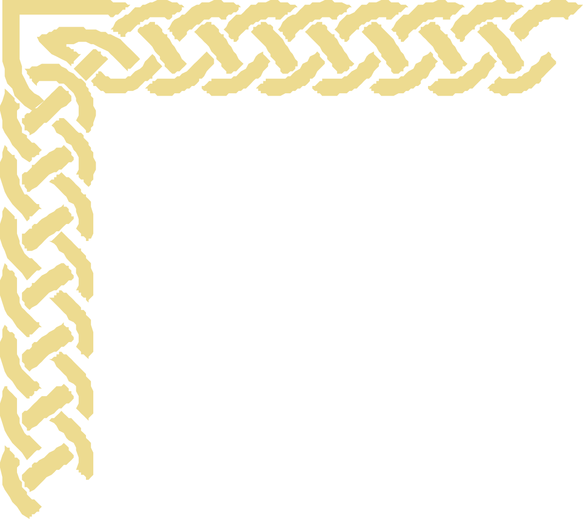 Celtic Leaf Pattern Frame - Elegant Borders and Corners Clipart
