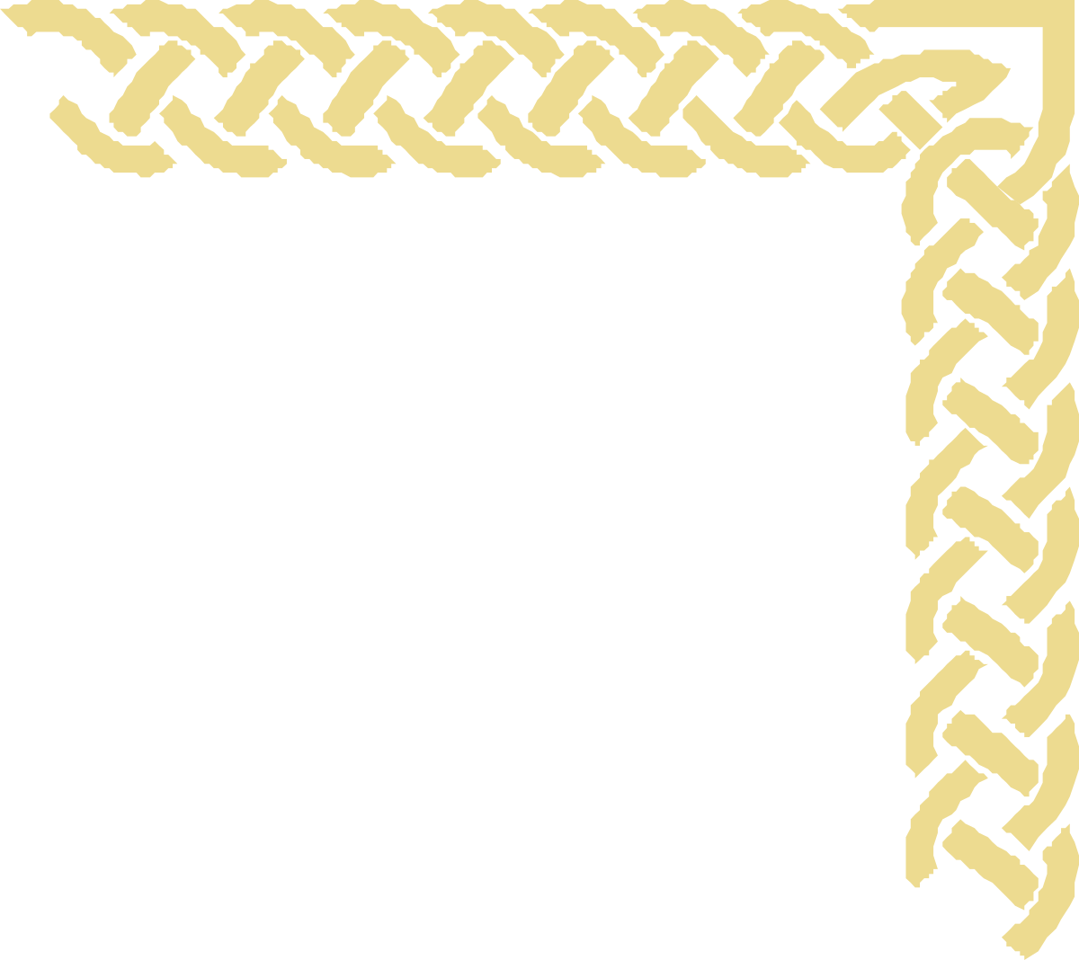 Stunning Gold Frame with Braided Pattern Clipart for Elegant Designs