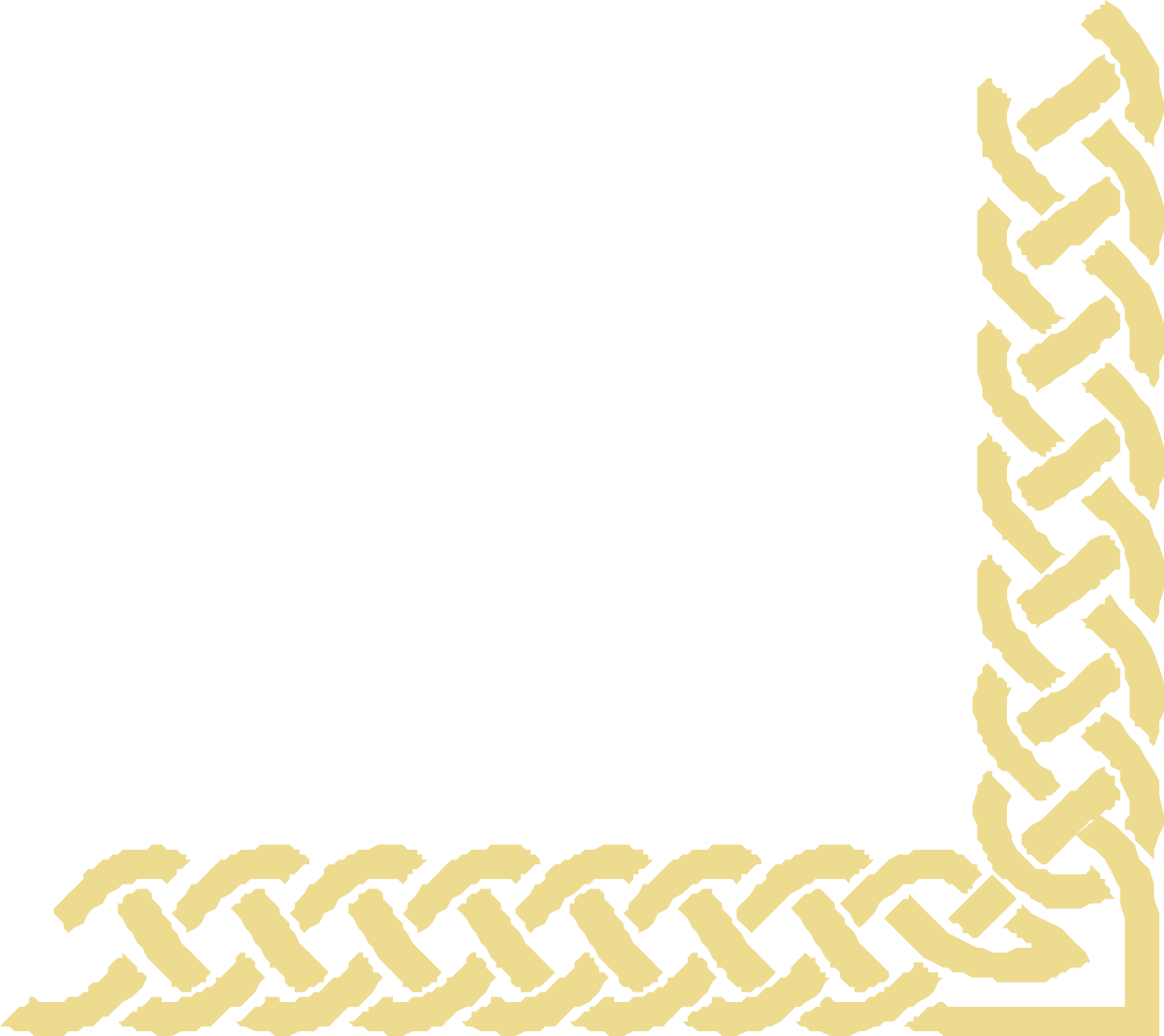 Elegant Gold Frame with Braided Pattern Clipart
