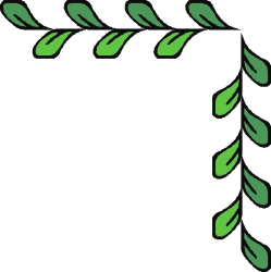 Green Leaf Border Clipart: Elegant Corners and Edges for Creative Designs