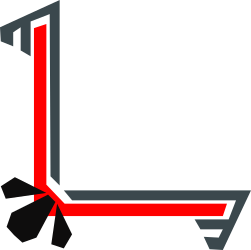 Red and Gray Arrow Clipart with Black Arrow - Versatile Borders and Corners
