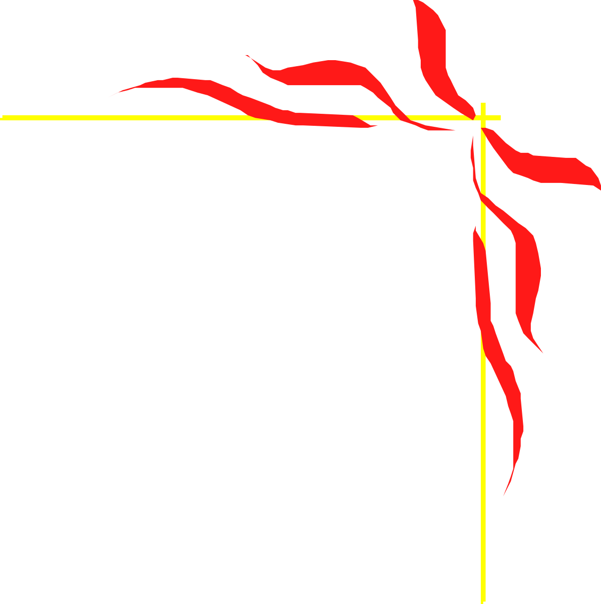 a red ribbon is tied around a square clip art png transparent Red Ribbon Tied Around Square Clipart - Elegant Borders and Corners Design