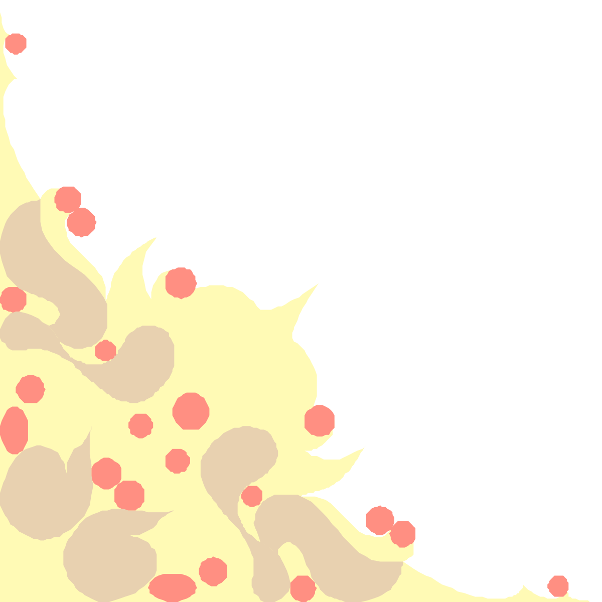 a yellow and pink flower with small pink petals clip art png transparent Beautiful Yellow and Pink Flower Clipart with Delicate Petals