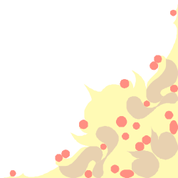 Vibrant Yellow and Pink Flower Clipart Design with Decorative Borders and Corners