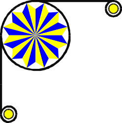 Vibrant Blue and Yellow Flower Clipart - Decorative Borders & Corners