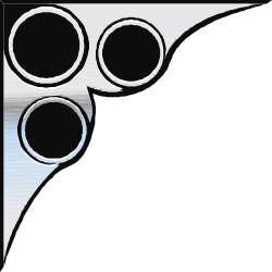Gun Clipart: Black and White Borders & Corners Design