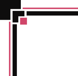Black and Pink Square Clipart with Borders and Corners - Versatile Design Element
