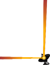 Black and Orange Frame with Light Clipart - Stunning Borders and Corners