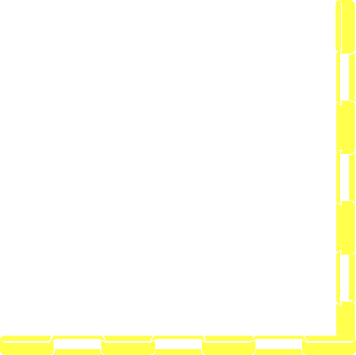 Yellow Border Square Frame Clipart - Creative Corners and Edges