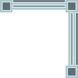 Square Frame Clipart - Black and White Borders and Corners Design
