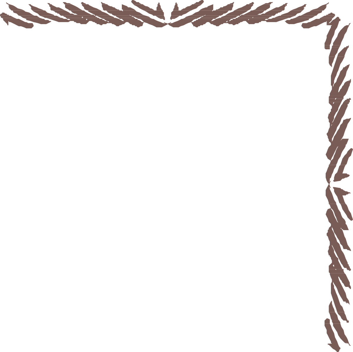 Floral Pattern Square Frame Clipart for Creative Designs