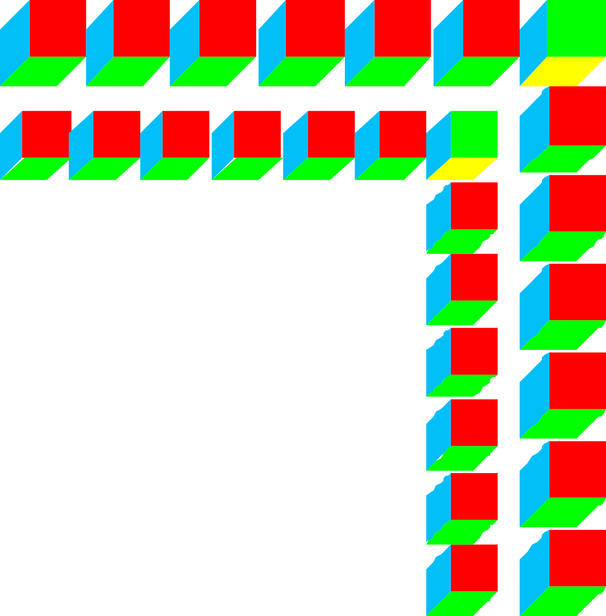 a colorful pattern with squares and squares clip art png transparent Colorful Square Borders and Corners Clipart for Creative Designs