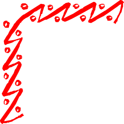 Love Red and Black Frame Clipart - Stylish Borders and Corners Design