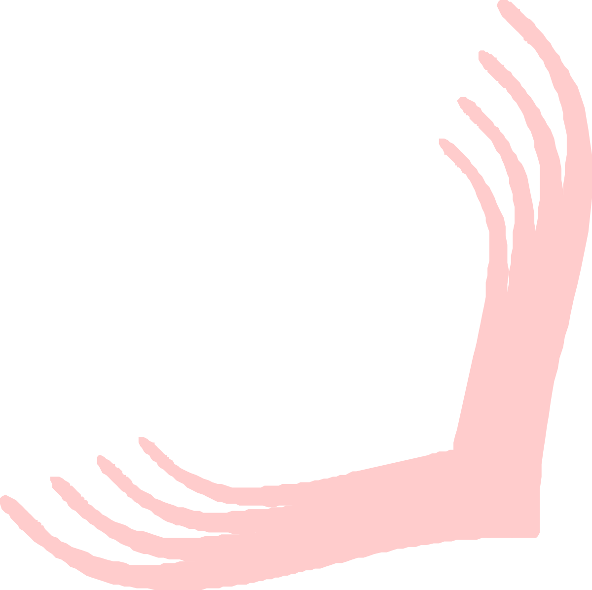 a pink hand with a black background clip art png transparent Stylish Pink Hand Clipart on Black Background - Decorative Borders & Corners