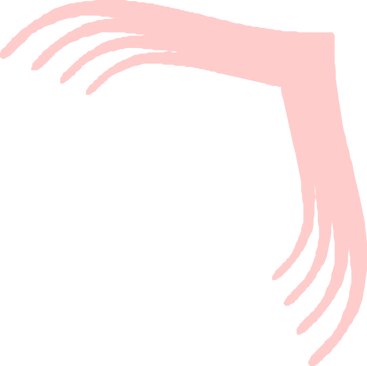 a pink hand with a black background clip art png transparent Pink Hand Clipart on Black Background - Elegant Borders & Corners