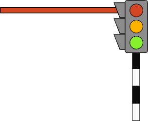 Traffic Light Clipart: Red and Green Signals Design for Creative Projects