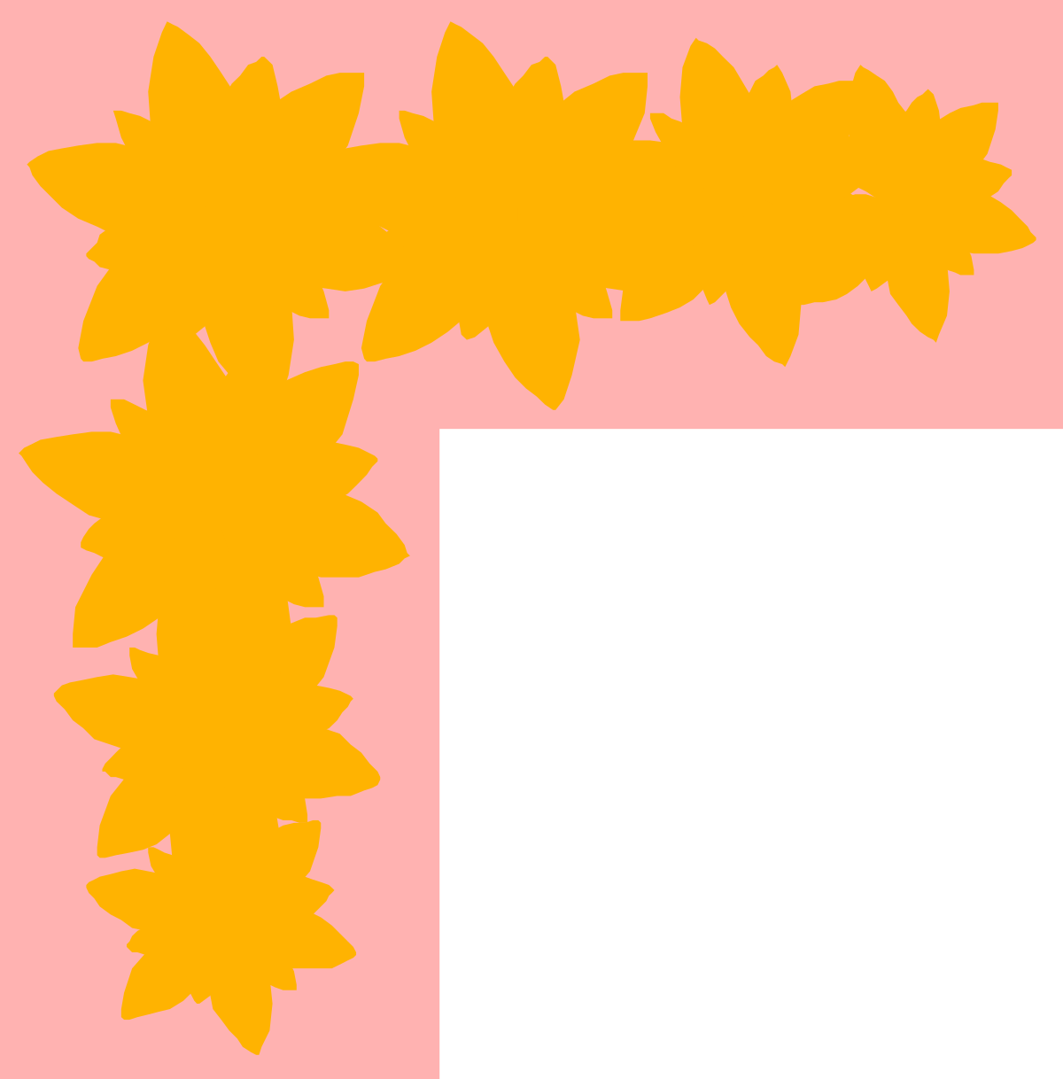Elegant Square Frame with Leaves Clipart for Creative Designs