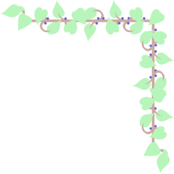 Green Vine Border Clipart with Leaves for Creative Designs