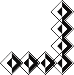 Black and White Square Borders and Corners Clipart for Creative Designs